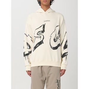 Disclaimer Sweatshirt Men Yellow Cream